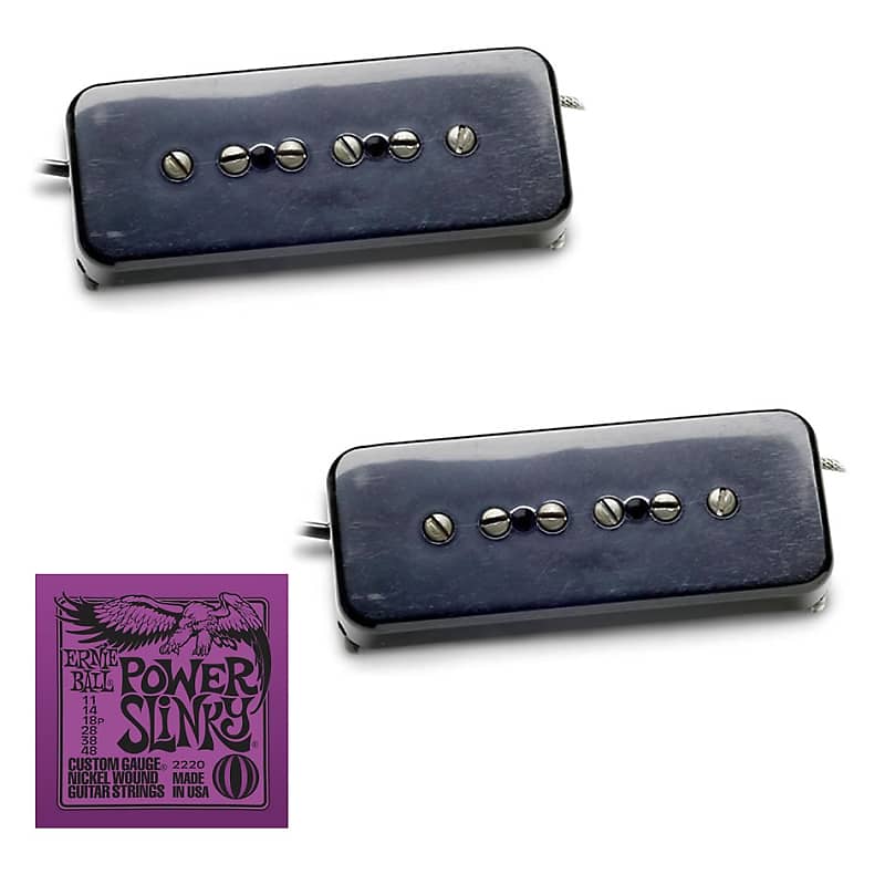 Seymour Duncan Antiquity P90 Soapbar Black Pickup Set With Reverb