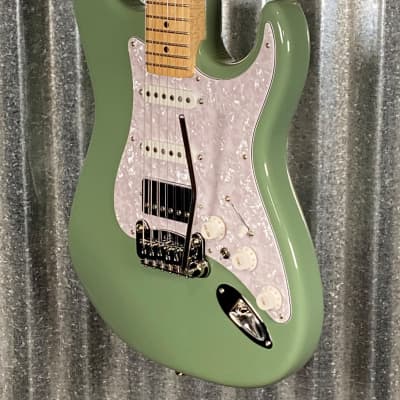 G&L USA 2022 Fullerton Deluxe Legacy HB Matcha Green Guitar & Bag #8084 Used image 7