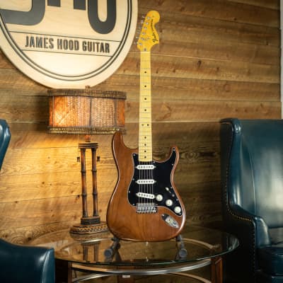 Fender Stratocaster with 3-Bolt Neck, Maple Fretboard 1976 Walnut (Mocha) image 1