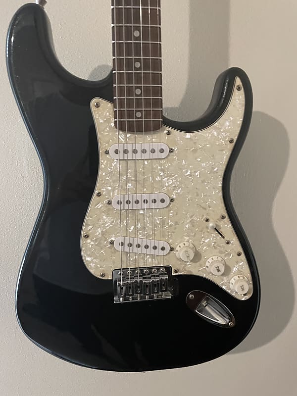 Fender Starcaster - Black Sparkle | Reverb