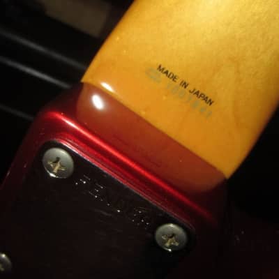 ~1989 Fender '62 Re-Issue Precision Bass Made in Japan Candy Apple Red image 7