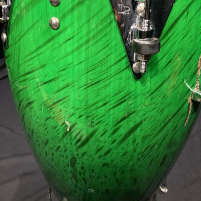 Frankie Banali's Quiet Riot, LP Performer Series 11-3/4" Conga and Stand. 2000's - Green Fade image 11