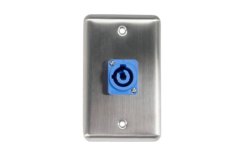 OSP D-1-1PCA Duplex Wall Plate w/ 1 Powercon A image 1