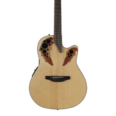Ovation CE44-4 Celebrity Collection Elite Mid-Depth Mahogany Neck 6-String Acoustic-Electric Guitar image 4