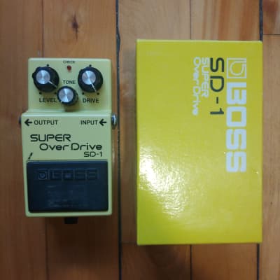 1983年ビンテージ日本製 Roland BOSS SD-1 オーバードライブ BOSS 1983年製 SD-1 SUPER Over Drive/JRC 4558DD【MADE IN JPAN