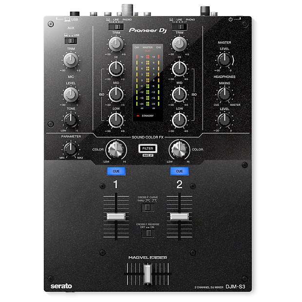 Pioneer DJM-S3 Professional 2-Channel Serato DJ/DVS Mixer image 1