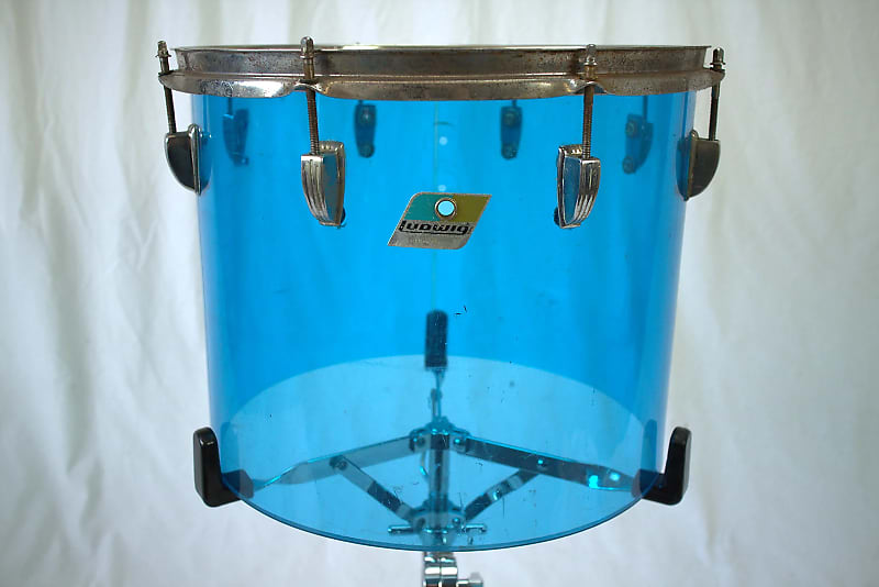 1970s Ludwig Vistalite 12x15" Concert Tom with Single-Color Finish image 1