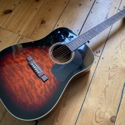Washburn D10 QSB SB Acoustic Guitar Good Condition for sale