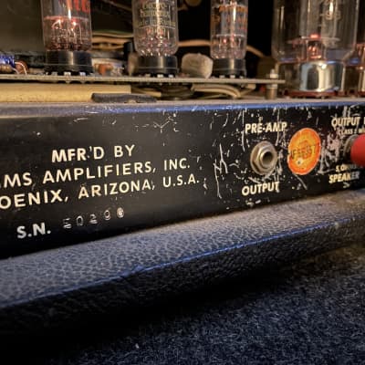 AIMS Dual KT88 2 Channel Master Volume Bass or Guitar Amp Head 120 Watt Mid 70’s image 12