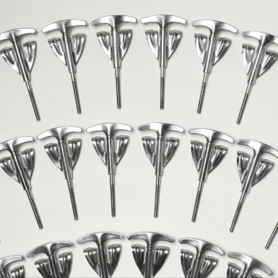 (10) Ludwig Bass Drum Tension Rods & (10) Claws, Chrome Plated - 1960's image 18