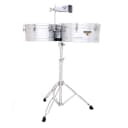 Latin Percussion Matador 14" and 15" Timbales - Chrome with Chrome Hardware