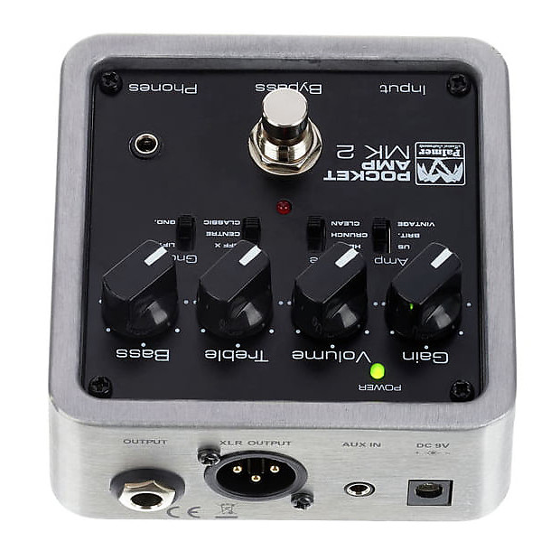 Palmer Pocket Amp MKII Portable Guitar Preamp Pedal Reverb