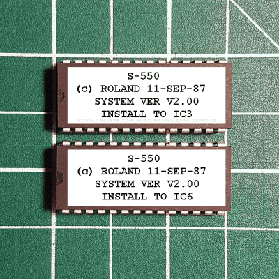 Roland S-550 OS v2.00 Firmware Upgrade EPROM Set
