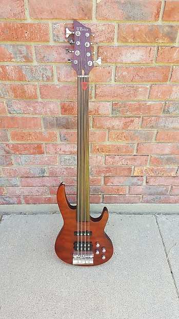 Brice 8 String octaves Fretless Bass
