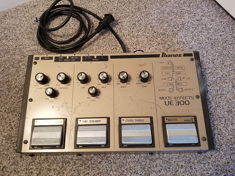 Ibanez UE300 MultiEffect 1980s Gold Reverb