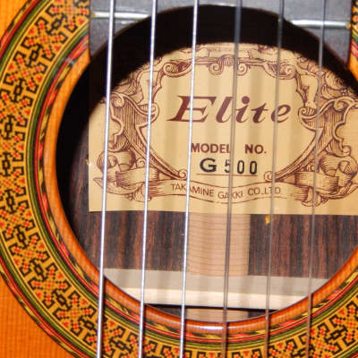 RARITY - TAKAMINE ELITE G500 1977 - SWEET AND POWERFUL CLASSICAL CONCERT GUITAR image 6