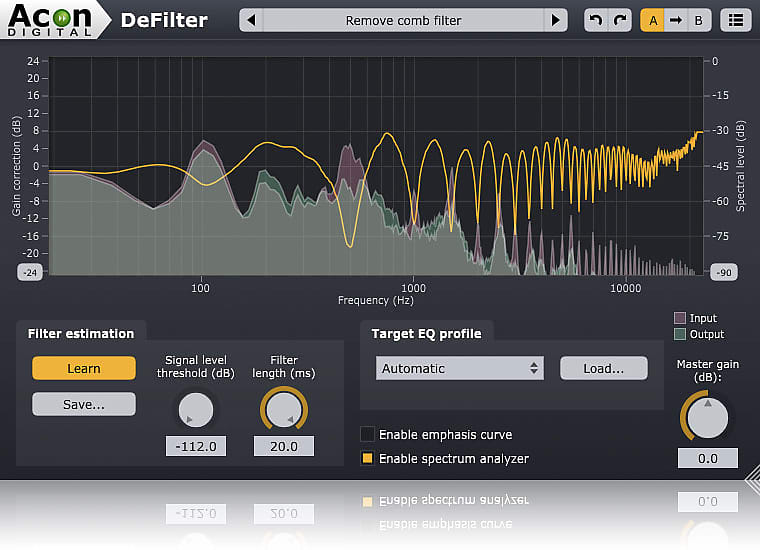 Acon Digital DeFilter Reverb