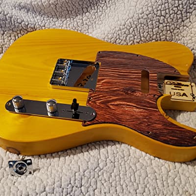 USA hand made Butterscotch body. Nitro finish .Made for a Tele neck. 3.3 Lbs. image 2