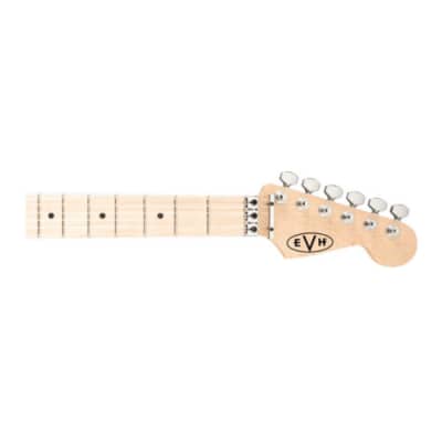 EVH Striped Series 6-String Electric Guitar (White with Black Stripes) image 4