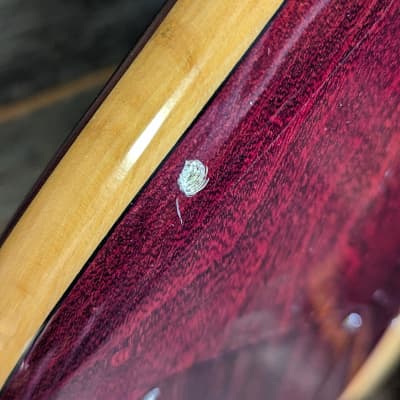 (16498) Daion Power Mark XX-B 4 String Bass '75-'84 - Wine Red image 6