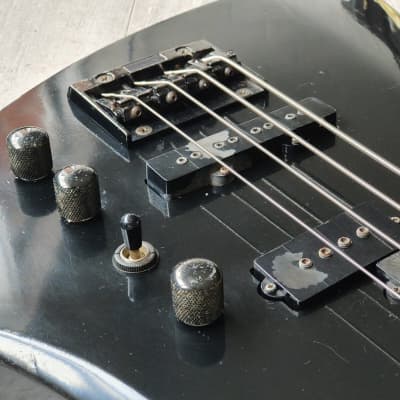 1989 BC Rich Japan NJ Series MB-857 Mockingbird Bass (Black) image 5