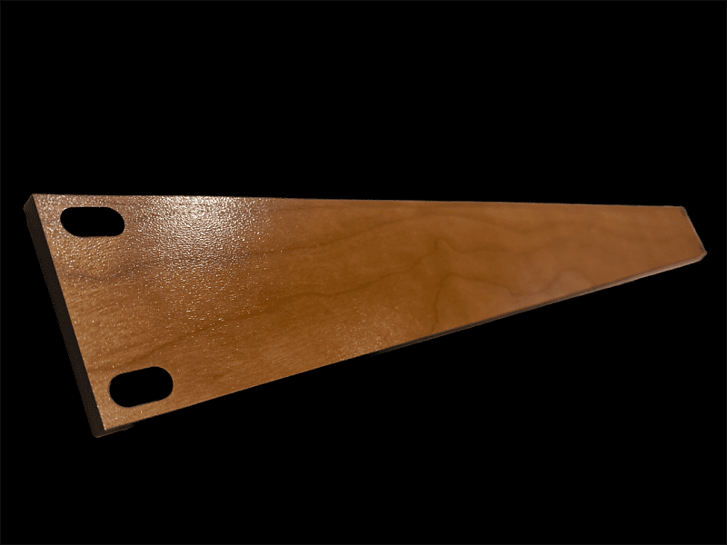 NiceRacks 1U wood rack panel, available in Cherry, Maple or Reverb