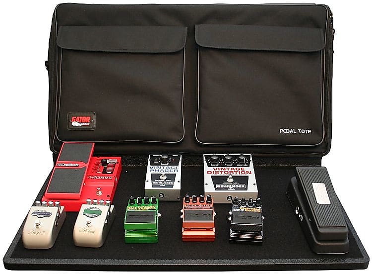 Gator Pro Size Pedalboard - 30"x16" Wood Pedalboard with Power Supply image 1