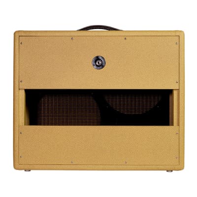 Mojotone Fender Tweed Twin Style 2x12 Speaker Guitar Amp Extension Cabinet With Lacquered Tweed Finish image 2