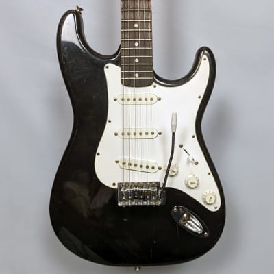 Austin Strat Style Electric Guitar - Black for sale