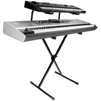 Ultimate Support IQ-2200 Two-tier IQ Series X-style Keyboard Stand image 4