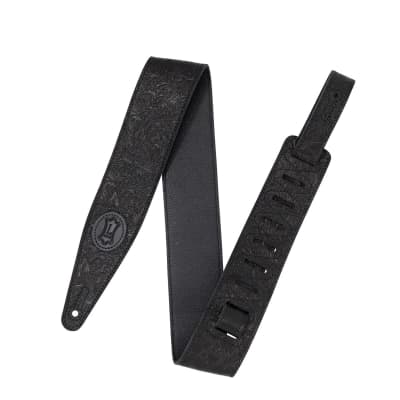 Levy's 2.5" Florentine Deluxe Leather Strap, Black