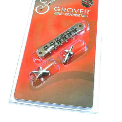 Grover Chrome Slotted Nashville Tune-O-Matic Bridge for USA Gibson Les Paul/SG/ES® 520C image 1