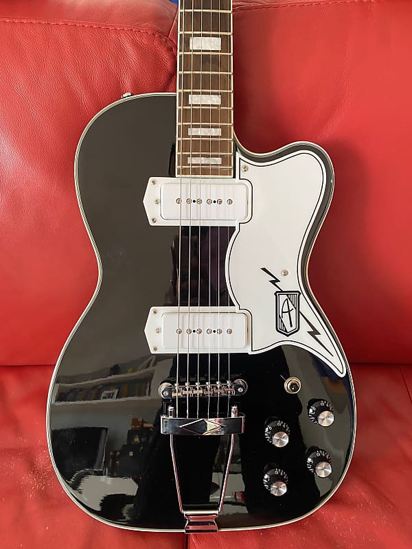 Eastwood Airline Tuxedo with Rosewood Fretboard 2010s - Black image 1