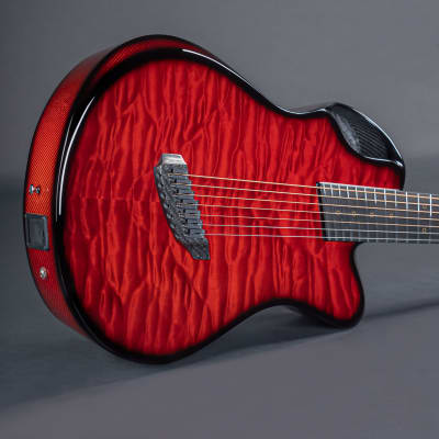 Emerald X20-7 String | 7-string carbon fiber electric/acoustic guitar image 7