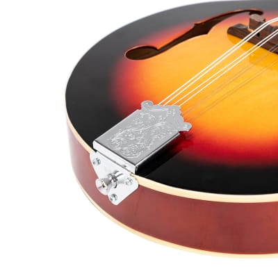 A Style 8-String Acoustic Mandolin with Pick Guard 2020s Sunset image 3