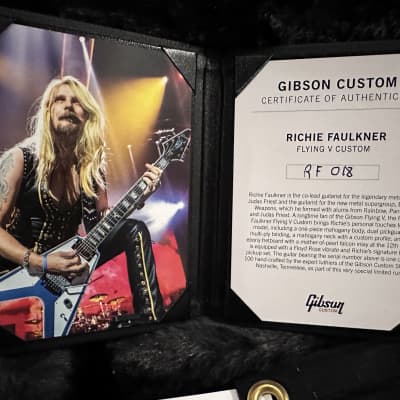 Gibson Custom Shop Richie Faulkner Signature Flying V Custom 2023 - Present - Pelham Blue image 11
