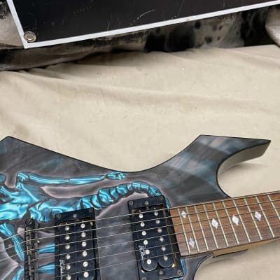 B.C. Rich bc Limited Edition Body Art Collection Warlock Guitar with Case 2003 - Maggot Man - Skate The Planet image 4