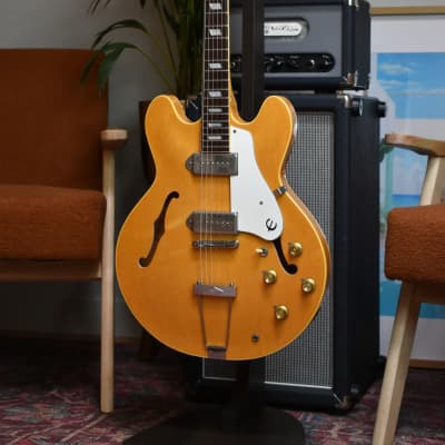 1982 Epiphone Casino Natural, Biege Label, Made in Japan Matsumoku Factory, MIJ image 8