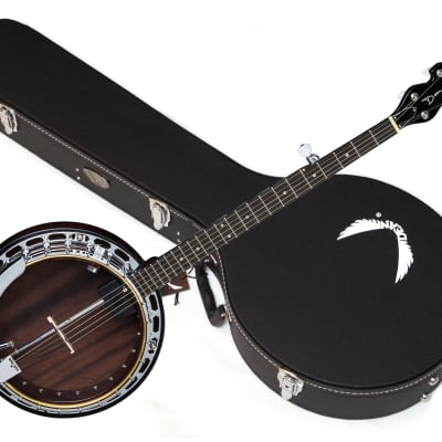 DEAN Backwoods BW2E PRO 5-string electric resonator Banjo NEW w/ HARD CASE - Brass Tone Ring image 1