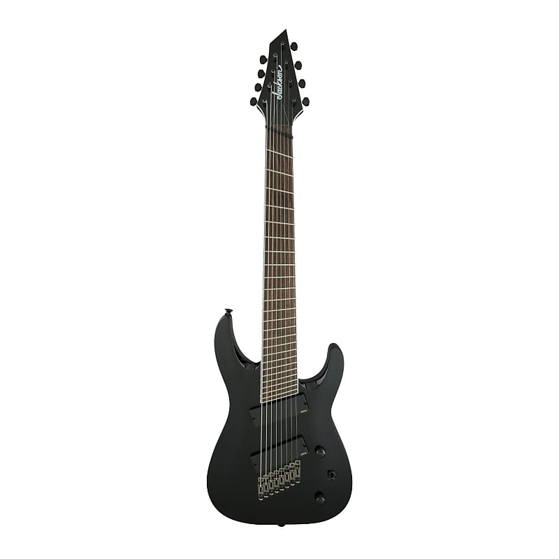 Jackson X Series Soloist Arch Top SLAT8 MS 8-String Electric Guitar with Laurel Fingerboard and Poplar Body (Right-Handed, Gloss Black) image 1