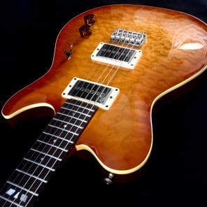 Hamer Talladega 2008 Amberburst Premium Quilt Top Electric Guitar & OHSC & COA image 5