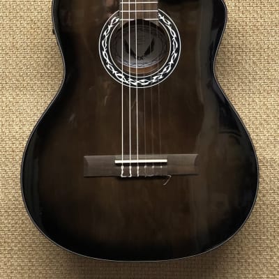 Dean EC CE BKB Espana Classical Acoustic Electric Guitar, Spruce Top, Black Burst for sale