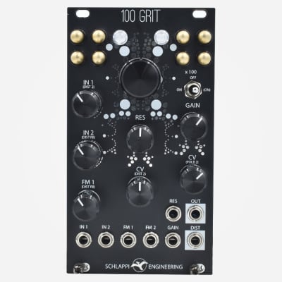 Schlappi Engineering 100 GRIT VCF VCA and Distortion Module (Black Panel) image 1