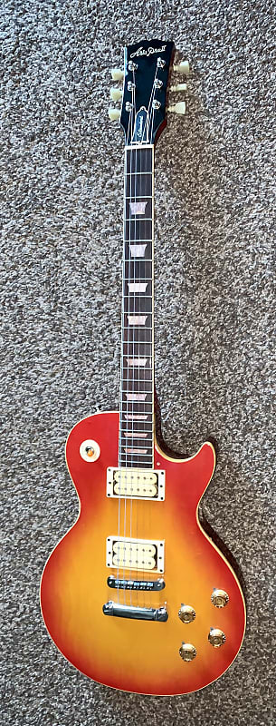 Vintage 1980 Aria pro II  Standard  les paul.copy        electric guitar    made in japan     Sunburst. image 1