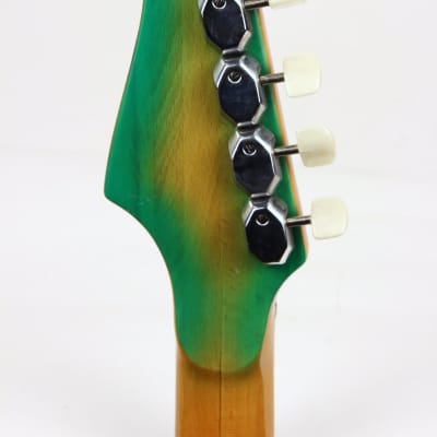 1960s Galanti Kapa Made in Italy Green Burst Gemelli Polverini Vintage Electric Guitar | Green Burst! Hopf Crucianelli image 12