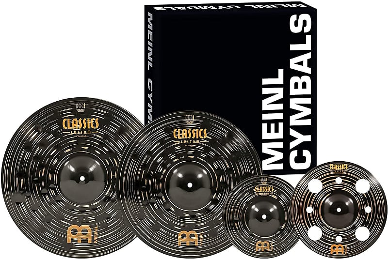 Meinl Cymbals Classics Custom Dark Crash and Effects Pack with FREE Trash Splash, CCD1068+12 image 1