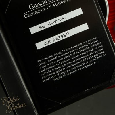 Gibson Custom Shop PSL SG Custom Figured Top Firemist image 20