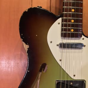 Fender Custom Shop 50's Thinline Tele Relic w/ All Rosewood Neck DSN Sonic Burst image 3