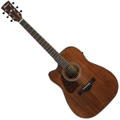 Ibanez AW54LCEOPN Artwood Thermo-Aged Okoume Left-Handed Open Pore Dreadnought with Cutaway