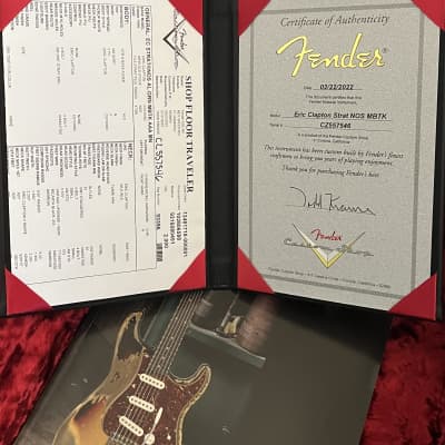 Fender Fender Eric Clapton Strat NOS MBTK - Masterbuilt by Todd Krause 2022 - Almond Green image 7